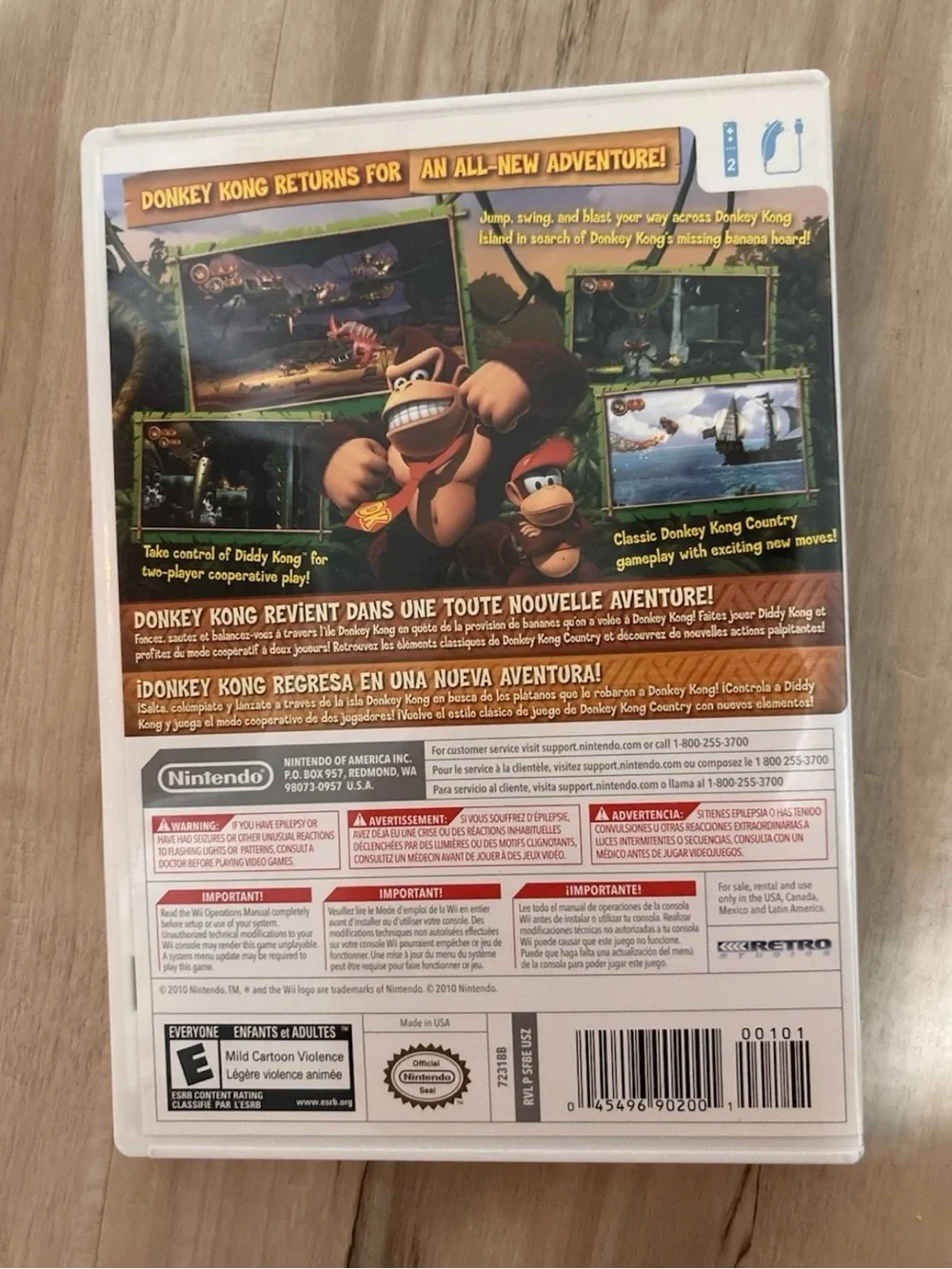 Nintendo Donkey Kong Country Returns Nintendo Wii CIB w/ Manual Tested